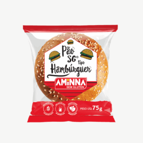 Aminna Hamburguer Sem Gluten 75G