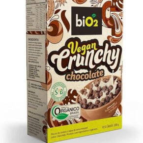 Bio2 Flocos De Cereais Vegan Crunch Chocolate 200G