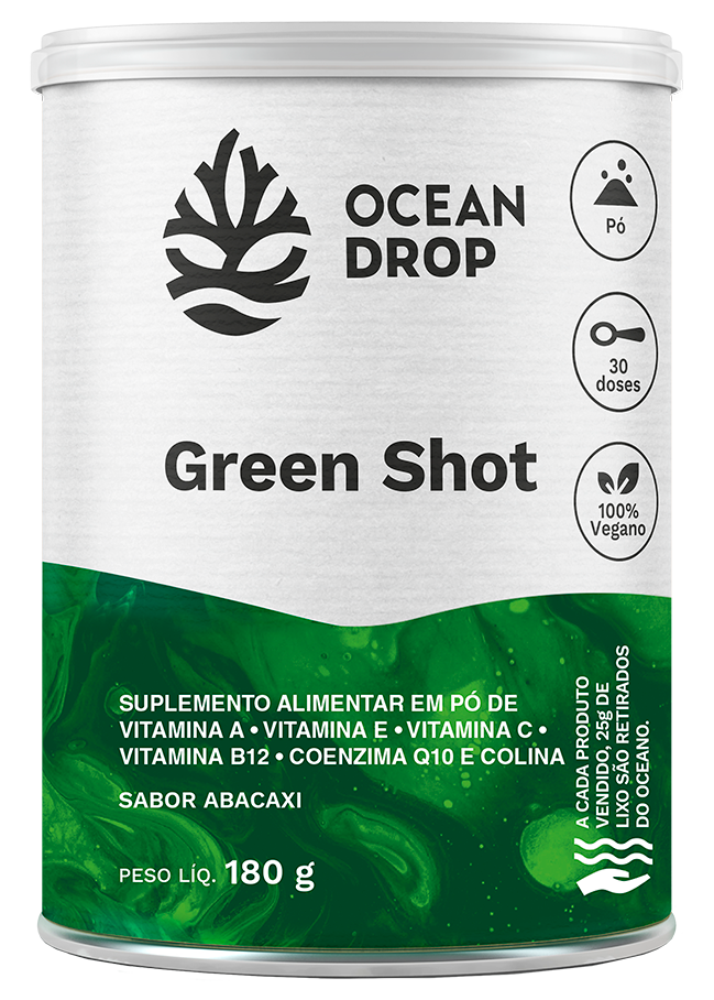 Ocean Drop Green Shot Sabor Abacaxi 180G