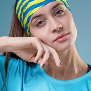 Bandana HUPI - Azul/Amarelo