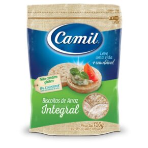 Camil Biscoito De Arroz Integral 90G