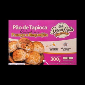 Dona Cida Pao De Tapioca Recheado Frango E Requeijao 300G