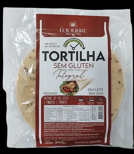 Equilibre Tortilha Integral Sem Gluten Vegana 245G