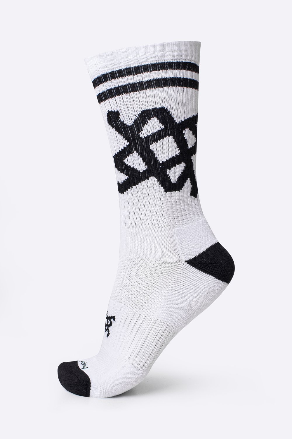 Meia HUPI Cano Médio Crew Branco