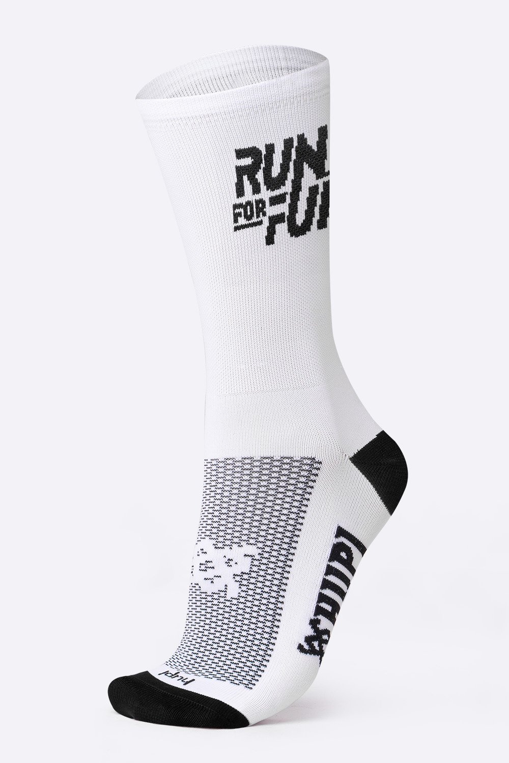 Meia HUPI Run For Fun Branca