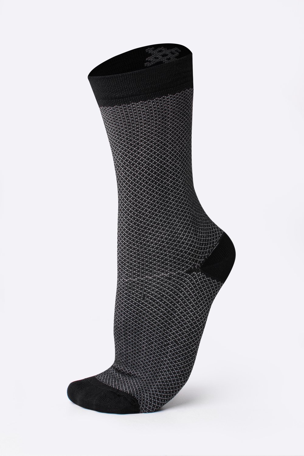 Meia HUPI Carbono Preto
