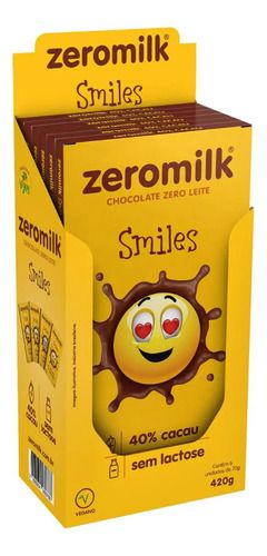 Zeromilk Chocolate 40 Morango 80G