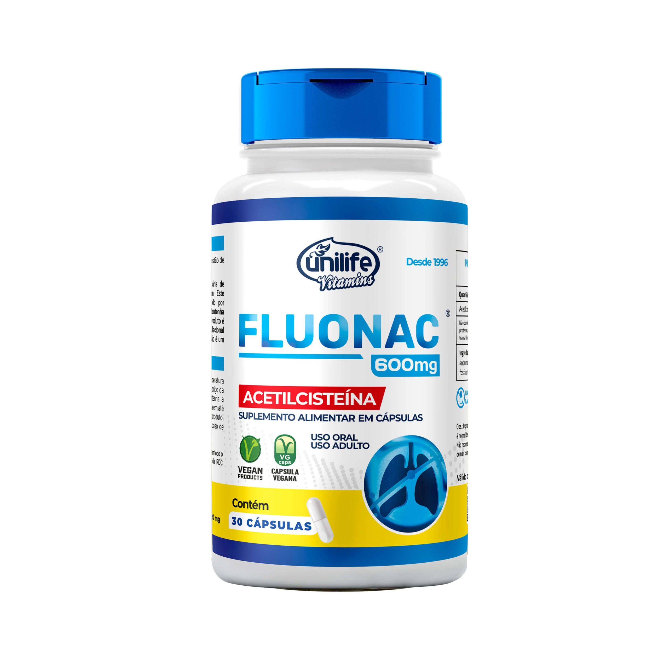 Unilife Acetilcisteina Fluonac 30Caps