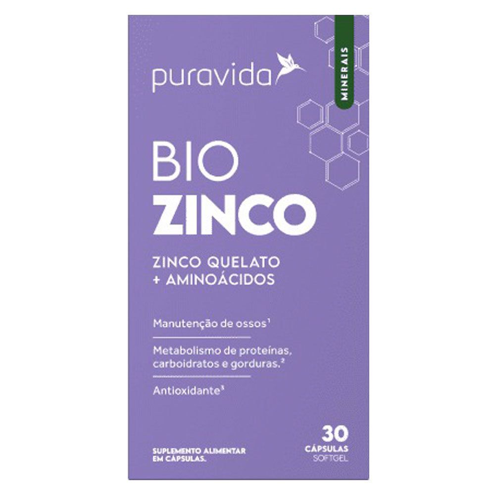 Puravida Bio Zinco 30 Caps