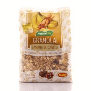 Natural Life Granola Banana E Canela 300G
