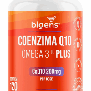 Bigens Coenzima Q10 200Mg + Omega 3 Tg Plus Vit E 120Caps