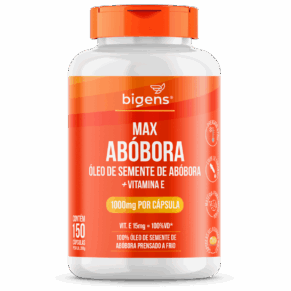 Bigens Max Abobora + Vitamina E 150 Caps