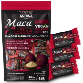 Color Andina Maca Bite Banana E Canela Maca Red 15G