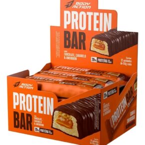 Bodyaction Protein Bar Flash Caramelo Com Amendoim E Chocolate 35G