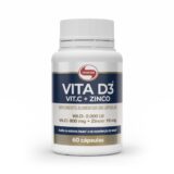Vitafor Vita D3 Vit C Zinco 1000 Mg 60 Caps