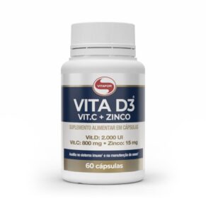 Vitafor Vita D3 Vit C Zinco 1000 Mg 60 Caps