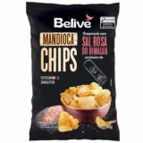 Belive Chips Mandioca Sal Rosa Do Himalaia 50G