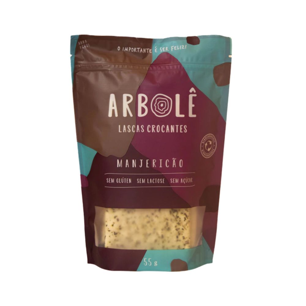 Arbole Lascas Crocantes Manjericao 55G