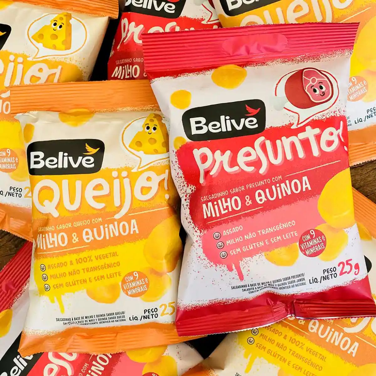 Belive Salgadinhos De Milho E Quinoa Presunto 25G