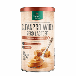 Nutrify Cleanpro Whey Zero Lactose Doce De Leite 450G
